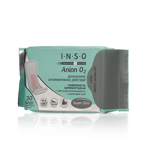 INSO Прокладки женские гигиенические ежедневные 30 inso гигиенические прокладки с анионовым слоем anion o2 super 16