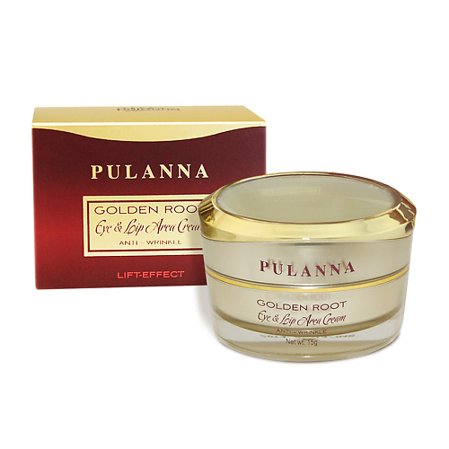 фото Pulanna восстанавливающий крем для контура век и губ золотой корень - eye & lip cream anti-wrinkle