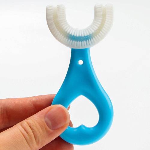 КРОШКА Я Детская зубная щётка-прорезыватель U-образная для малышей от 3 месяцев farres зубная щётка детская с игрушкой машинка
