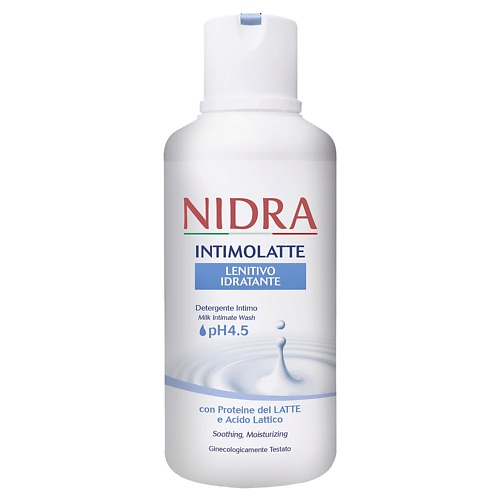 NIDRA Гель для интимной гигиены с молочными протеинами 500 body natur мягкое средство для интимной гигиены для ежедневного применения