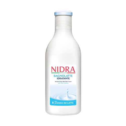 NIDRA Пена-молочко для ванны с молочными протеинами увлажняющая 750 nidra пена молочко для ванны смягчающее молоко инжир алоэ 750