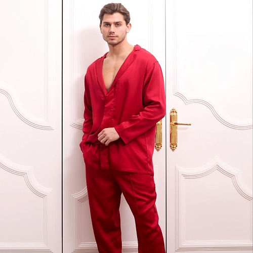 Пижама FATLAN Пижама костюмного типа:  Рубашка + Брюки Vinous UNISEX цена и фото