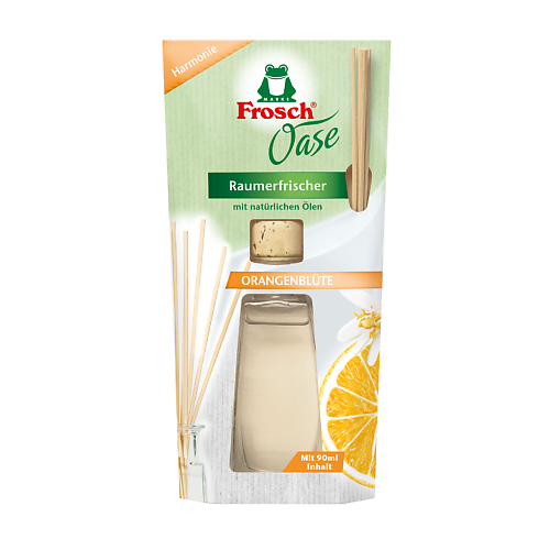 FROSCH Освежитель воздуха на основе масел Апельсин 90 frosch освежитель воздуха на основе масел лаванда запасная упаковка 90