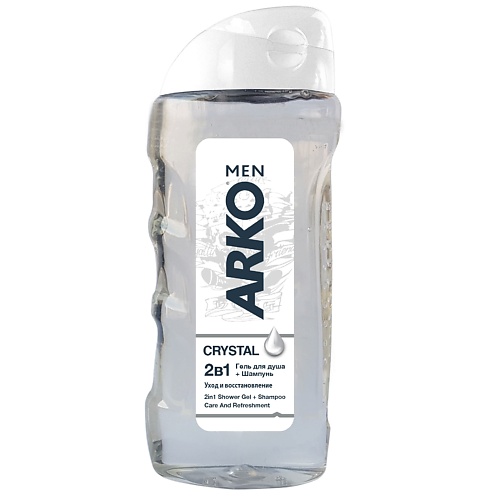 ARKO Гель для душа и шампунь для волос 2в1 Crystal 260