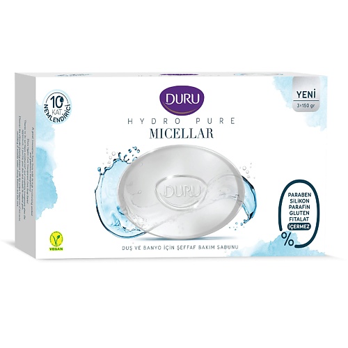 

DURU Косметическое мыло CRYSTALL Hydro Pure Micellar 450, Косметическое мыло CRYSTALL Hydro Pure Micellar