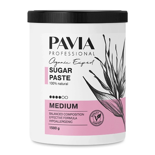 PAVIA Сахарная паста для депиляции Medium - Средняя 1500 паста для шугаринга средняя sugar paste medium