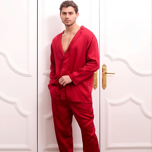 Пижама FATLAN Пижама костюмного типа:  Рубашка + Брюки Vinous UNISEX цена и фото