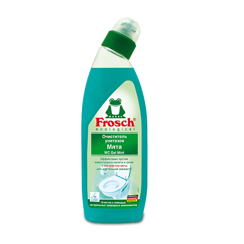 Чистящее средство для туалета FROSCH Очиститель унитазов Мята средства для уборки frosch чистящее молочко лаванда