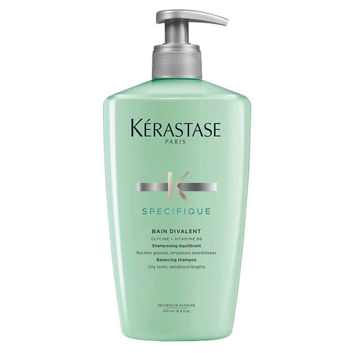 фото Kerastase шампунь-ванна для жирных у корней волос и сухих по длине specifique divalent
