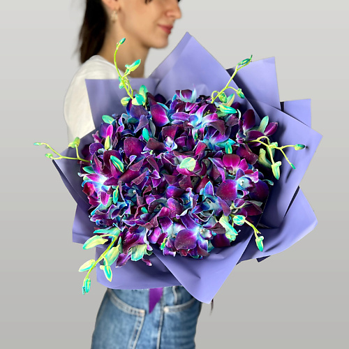 ЛЭТУАЛЬ FLOWERS Букет из космических орхидей 55 шт. лэтуаль flowers букет из нежных роз 41 шт 40 см