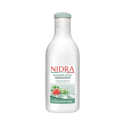 Пена для ванны NIDRA Пена-молочко для ванны смягчающее молоко, инжир, алоэ пена для ванны nidra almond milk 750мл