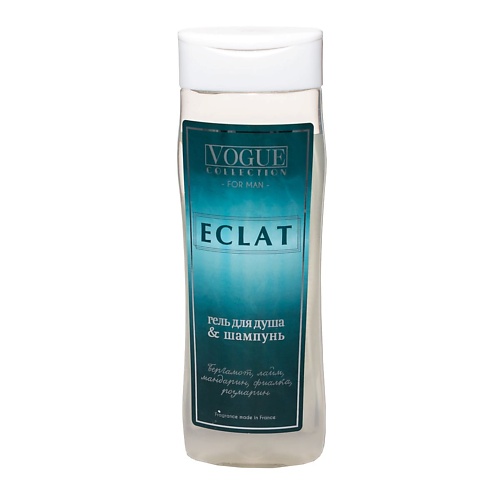 ORGANELL Гель для душа и шампунь 2 в 1 Eclat men 250 eclat гель для бровей brow gel