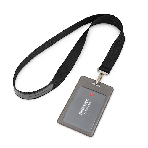 flexpocket карман для бейджа из экокожи вертикальный с рулеткой и клипсой FLEXPOCKET Карман из экокожи для пропуска или бейджа на карабине с лентой