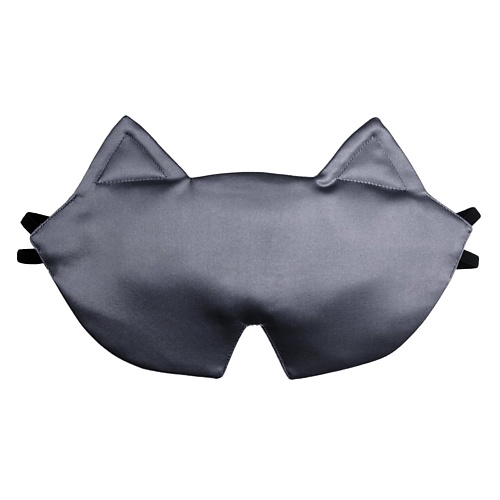 цена Маска для сна SILK MANUFACTURE Шёлковая маска для сна из 3-х видов натурального шёлка SILVER CAT