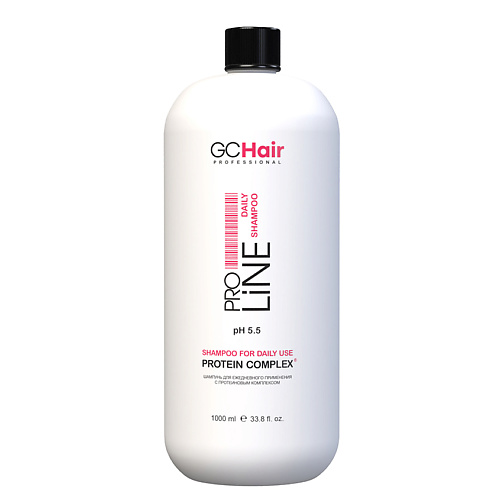 GC HAIR Шампунь для ежедневного применения с протеиновым комплексом 1000 шампунь для ежедневного применения с экстрактом моринги shampoo use frequent 2311 1000 мл