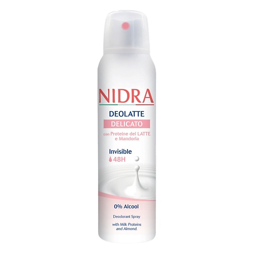 NIDRA Дезодорант аэрозоль деликатный с молочными протеинами и миндалем 150 nidra дезодорант аэрозоль деликатный с молочными протеинами и миндалем 150