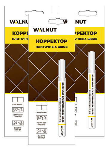 Хозяйственные принадлежности WALNUT Маркер для затирки кафельных швов, для плитки