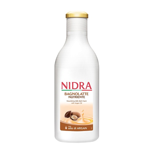 NIDRA Пена-молочко для ванны с аргановым маслом питательная 750