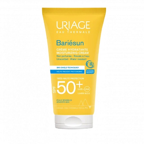 Солнцезащитный крем для лица и тела URIAGE Увлажняющий крем без ароматизаторов Барьесан SPF 50+