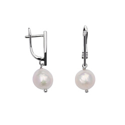 Серьги с натуральным жемчугом Касуми