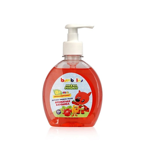 BAMBOLINA Детское жидкое мыло с ароматом клубники 250 dalin детское жидкое мыло с ароматом лесных ягод 200