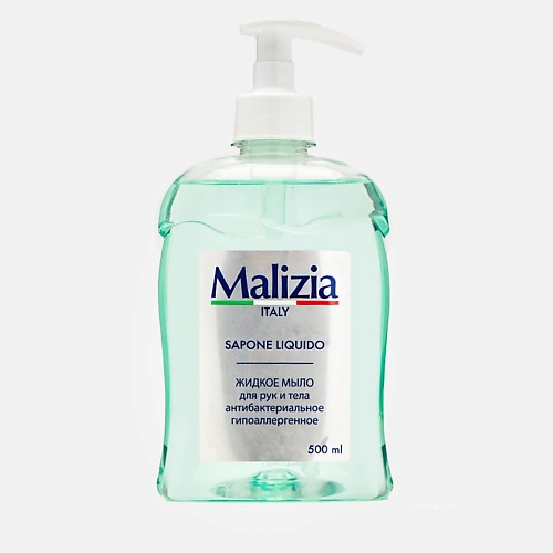 MALIZIA Жидкое мыло для рук и тела антибактериальное гипоаллергенное 500.0 жидкое мыло synergetic лемонграсс и мята антибактериальное с нейтрализацией запахов 0 5л