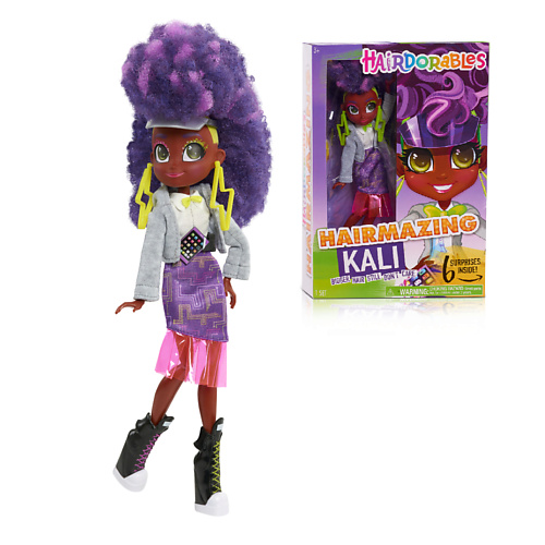HAIRDORABLES Кукла «Кали» 1.0 кукла сюрприз в тубусе с аксессуарами
