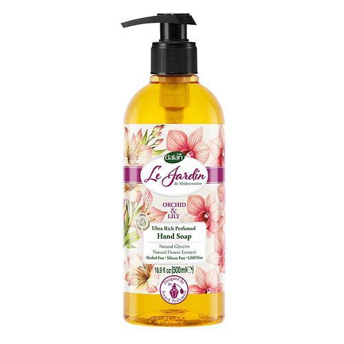 DALAN Парфюмированное мыло жидкое для рук Le Jardin аромат Орхидея и лилия 500 невская косметика жидкое мыло натуральное 300