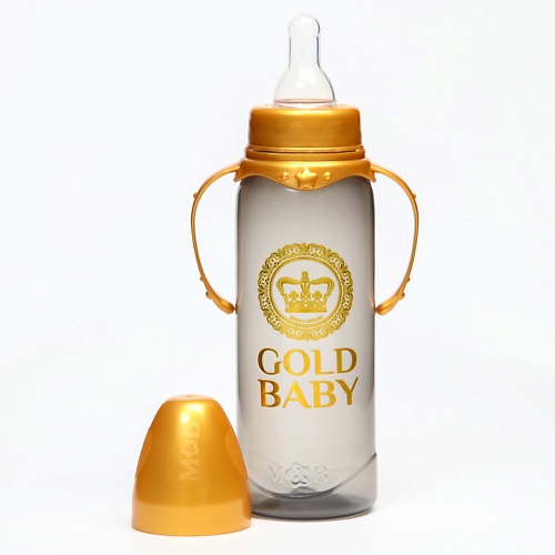 MUM&BABY Бутылочка для кормления «Gold baby» классическая lovi бутылочка для кормления stardust широкое горлышко