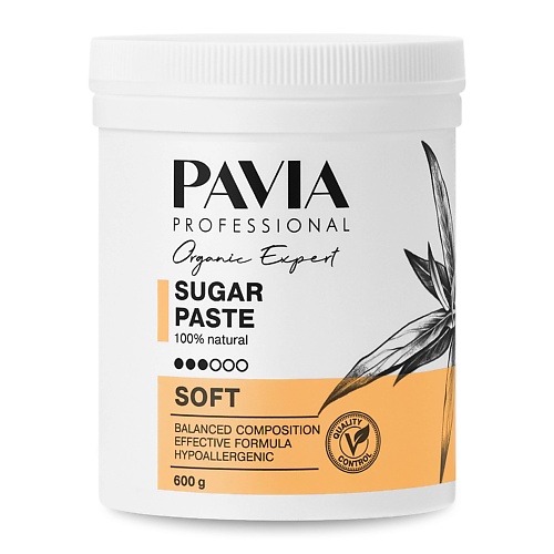 PAVIA Сахарная паста для депиляции Soft - Мягкая 600 kapous паста сахарная мягкая для депиляции depilation 300 гр