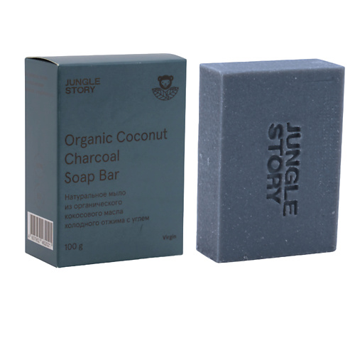 Средства для ванной и душа JUNGLE STORY Мыло из органического кокосового масла холодного отжима 100