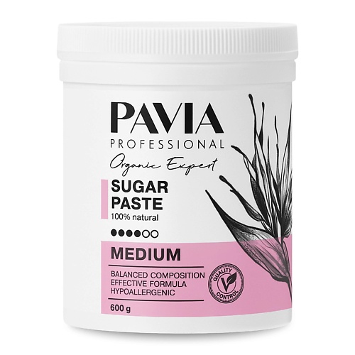 PAVIA Сахарная паста для депиляции Medium - Средняя 600 паста для шугаринга средняя sugar paste medium