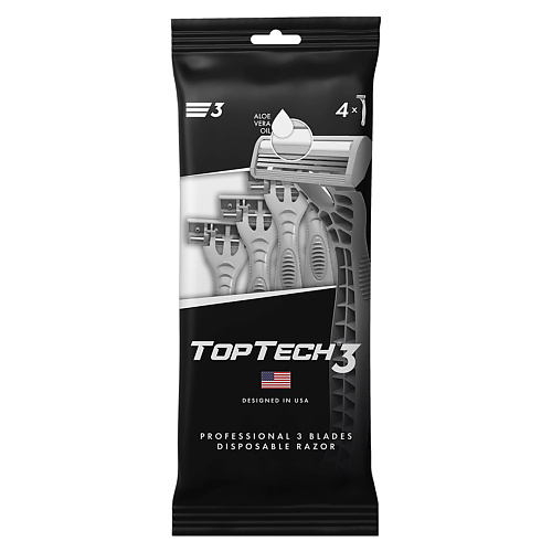 

TOPTECH Одноразовый станок, c 3 лезвиями 4.0, Одноразовый станок, c 3 лезвиями