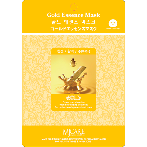 Уход за лицом MIJIN MJCARE Тканевая маска для лица с частицами коллоидного золота 23