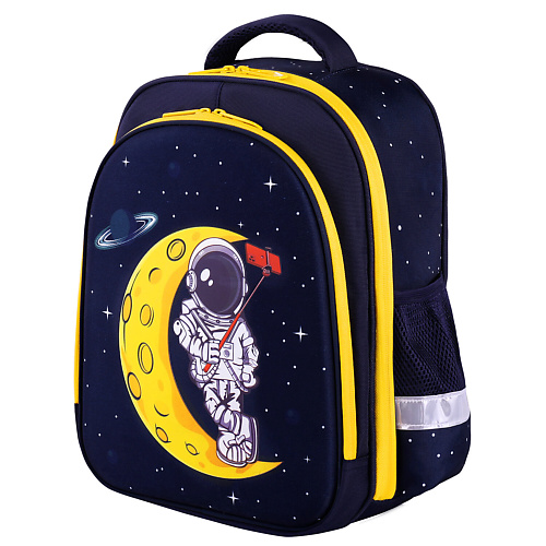 BRAUBERG Ранец светящийся KIDS STANDARD, Spaceman brauberg рюкзак bright net светящийся рисунок