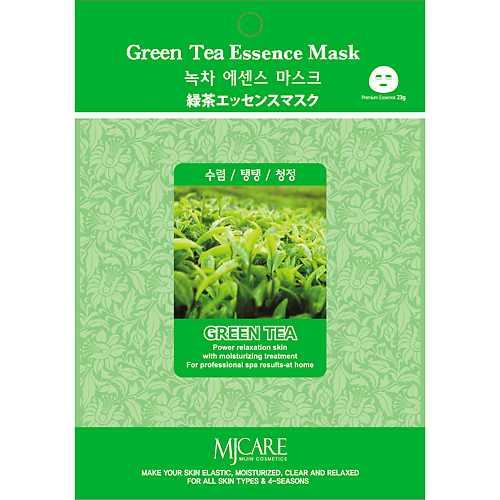 Маска для лица MIJIN MJCARE Тканевая маска для лица с экстрактом зеленого чая маска для лица mijin mjcare тканевая маска для лица с экстрактом огурца