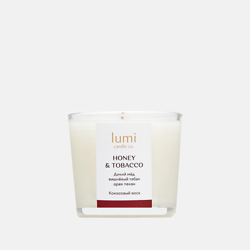 LUMI CANDLE CO. Ароматическая свеча petite Honey & tobacco 90 lumi candle co ароматическая свеча petite patricii 90