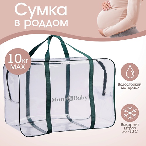 MUM&BABY Сумка в роддом с карманом сумка холодильник 320x250x240 мм с двумя охлаждающими блоками camping palisad