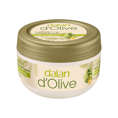 цена Крем для тела DALAN Крем для рук и тела D'Olive Питательный с маслом оливы