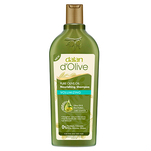 DALAN Шампунь для тонких волос d'Olive Дополнительный объем 400.0