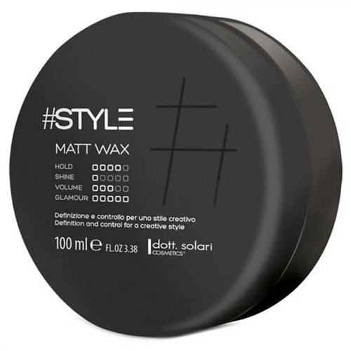 DOTT.SOLARI COSMETICS Матовый воск для волос сильной фиксации #STYLE 100