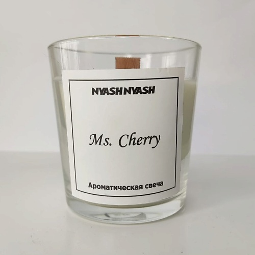 Свеча NYASHNYASH Ароматическая свеча  Ms. Cherry ароматическая свеча black cherry свеча 37г
