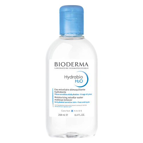 BIODERMA Мицеллярная вода очищающая для обезвоженной кожи лица Hydrabio H2O 250 очищающая миццелярная вода для чувствительной кожи
