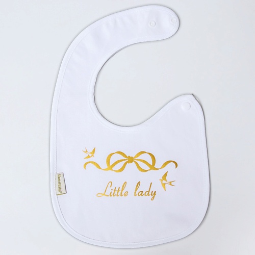 16000 нагрудник для кормления happy baby слюнявчик пластиковый с кармашком молочный Нагрудник MUM&BABY Нагрудник/слюнявчик для кормления «Little lady»