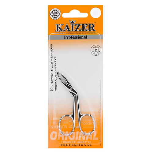 Пинцет KAIZER Ножницы-пинцет для бровей пинцет для бровей kaizer прямой серебро 1 шт