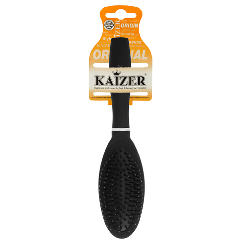 KAIZER Расческа массажная, узкая, пластиковые зубья kaizer расческа массажная узкая пластиковые зубья