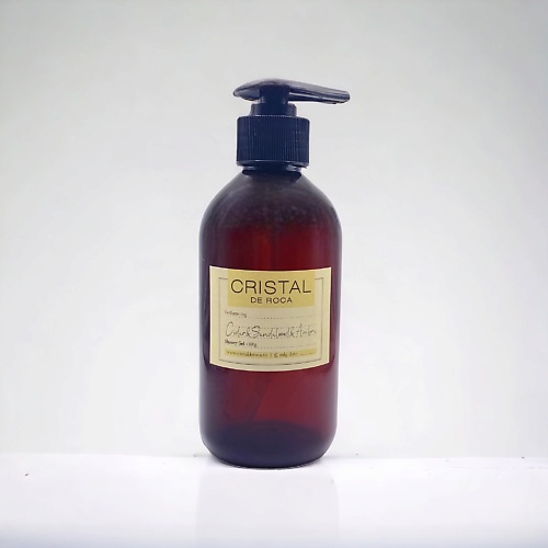 CRISTAL DE ROCA Натуральный парфюмированный гель для душа "Cedar&Sandalwood&Ambra" 300