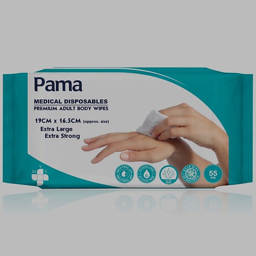 PAMA Влажные салфетки антибактериальные 55