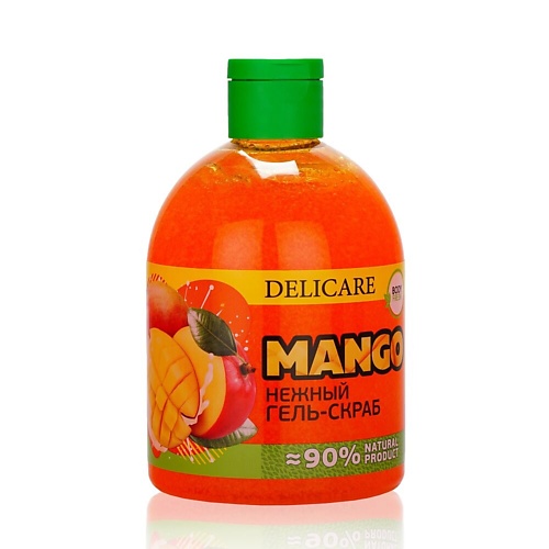 Гель для душа DELICARE Нежный гель-скраб Mango