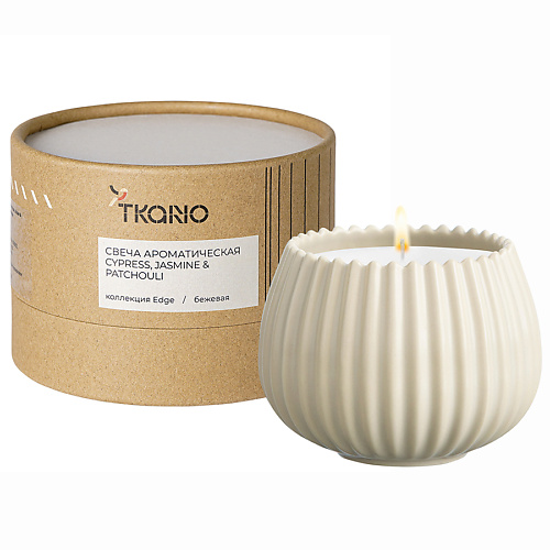 TKANO Свеча ароматическая Cypress, Jasmine & Patchouli 200 tkano свеча ароматическая nutmeg leather